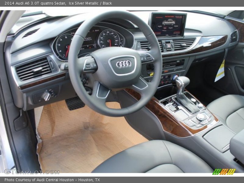 Ice Silver Metallic / Black 2014 Audi A6 3.0T quattro Sedan
