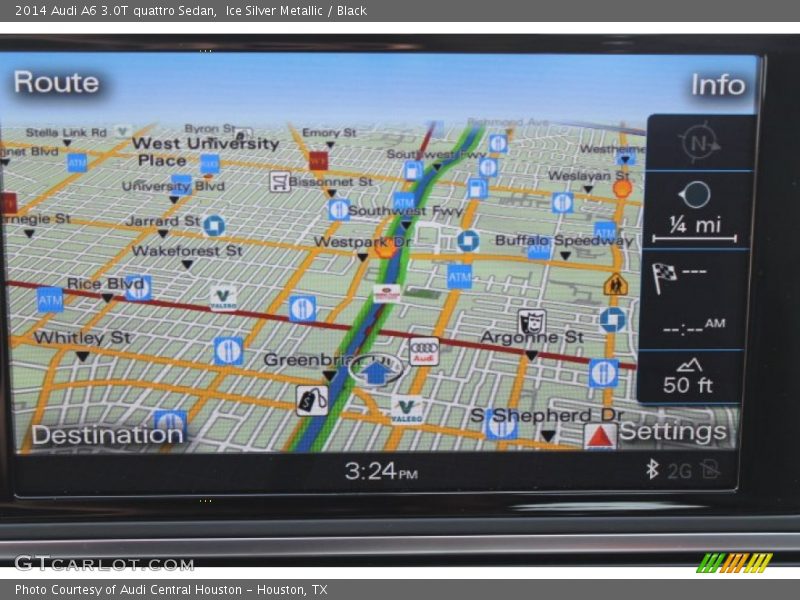 Ice Silver Metallic / Black 2014 Audi A6 3.0T quattro Sedan