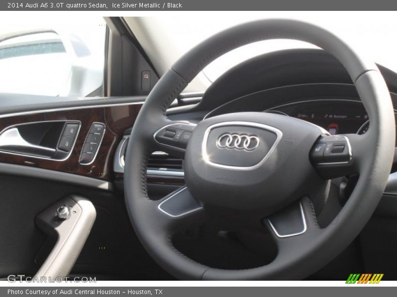 Ice Silver Metallic / Black 2014 Audi A6 3.0T quattro Sedan