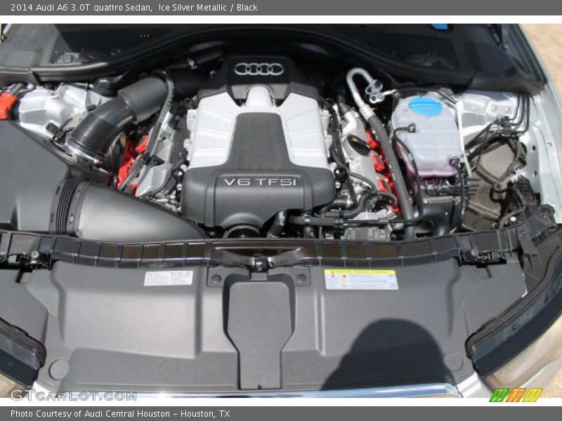 Ice Silver Metallic / Black 2014 Audi A6 3.0T quattro Sedan