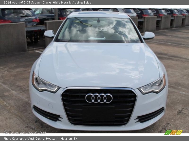 Glacier White Metallic / Velvet Beige 2014 Audi A6 2.0T Sedan