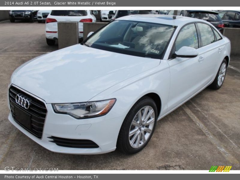 Glacier White Metallic / Velvet Beige 2014 Audi A6 2.0T Sedan