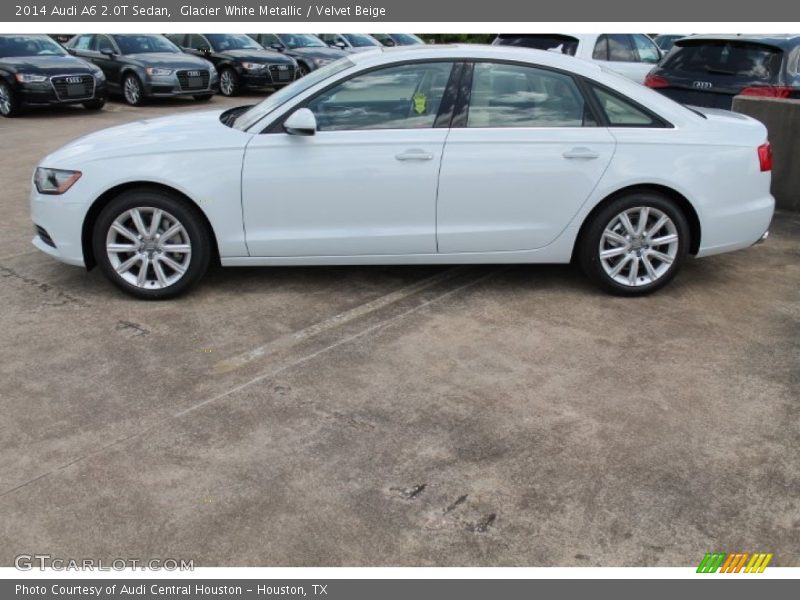 Glacier White Metallic / Velvet Beige 2014 Audi A6 2.0T Sedan