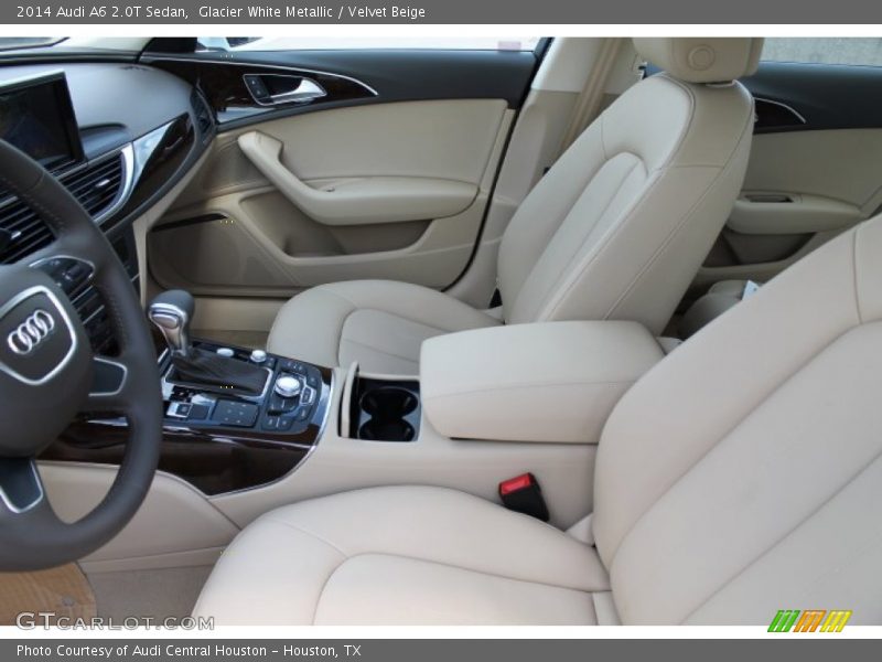 Glacier White Metallic / Velvet Beige 2014 Audi A6 2.0T Sedan