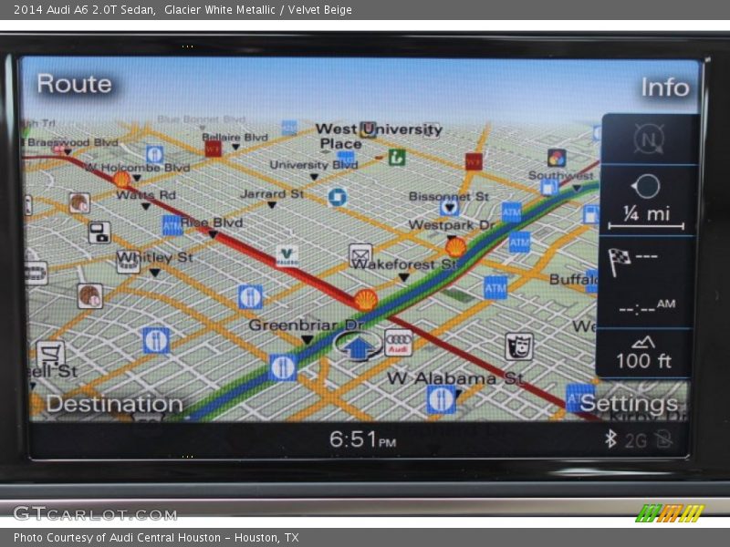 Glacier White Metallic / Velvet Beige 2014 Audi A6 2.0T Sedan