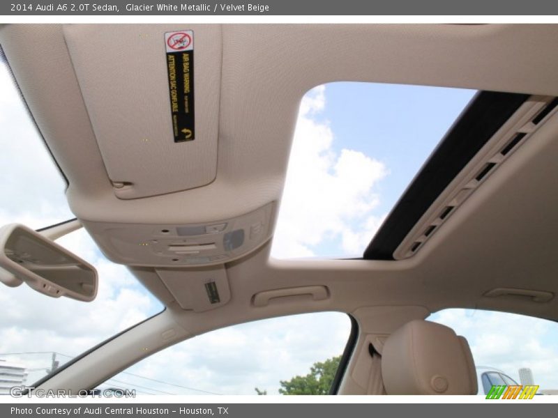 Glacier White Metallic / Velvet Beige 2014 Audi A6 2.0T Sedan