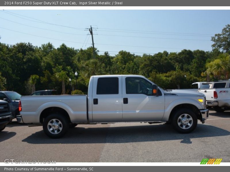 Ingot Silver Metallic / Steel 2014 Ford F250 Super Duty XLT Crew Cab