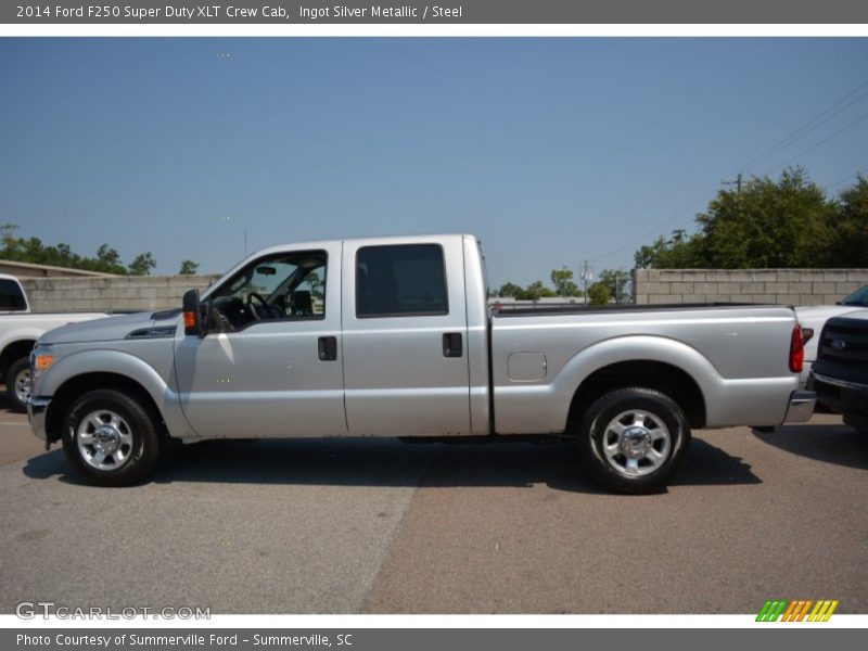 Ingot Silver Metallic / Steel 2014 Ford F250 Super Duty XLT Crew Cab