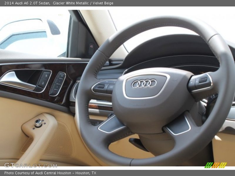 Glacier White Metallic / Velvet Beige 2014 Audi A6 2.0T Sedan