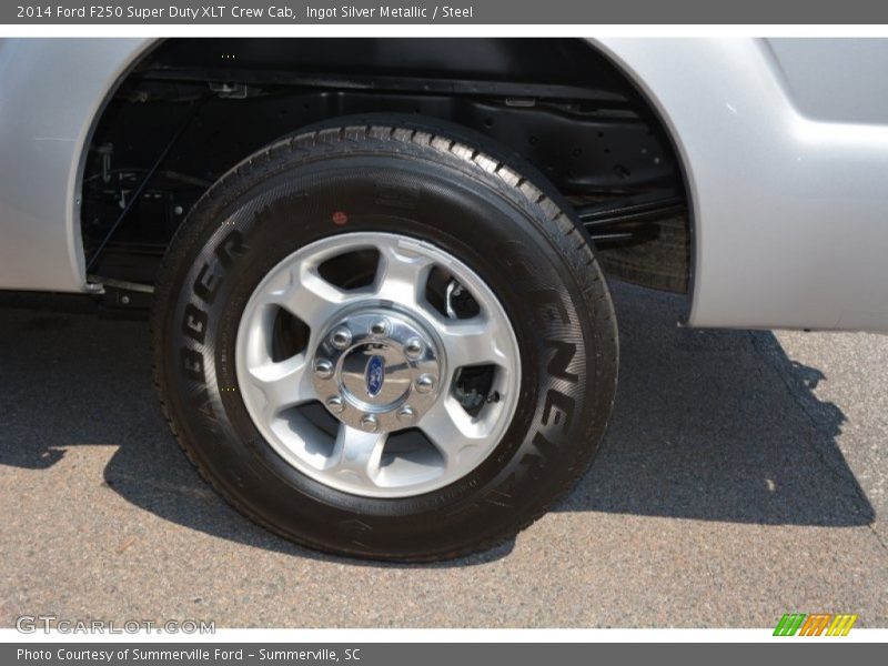 Ingot Silver Metallic / Steel 2014 Ford F250 Super Duty XLT Crew Cab