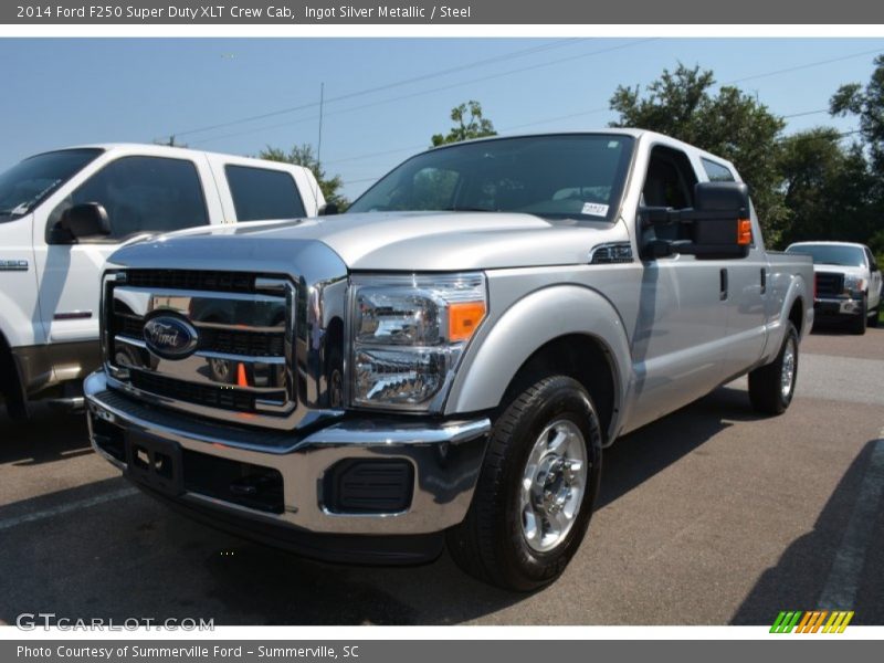 Ingot Silver Metallic / Steel 2014 Ford F250 Super Duty XLT Crew Cab
