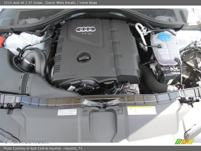 Glacier White Metallic / Velvet Beige 2014 Audi A6 2.0T Sedan