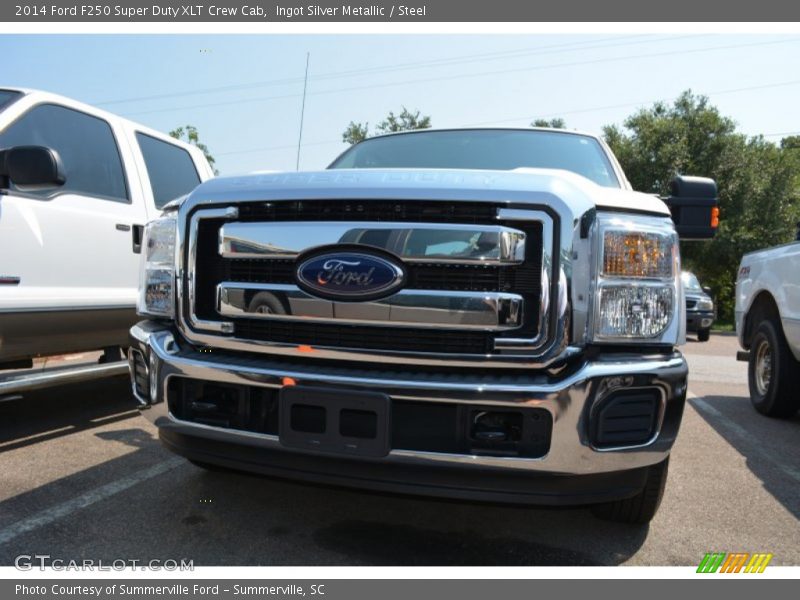Ingot Silver Metallic / Steel 2014 Ford F250 Super Duty XLT Crew Cab