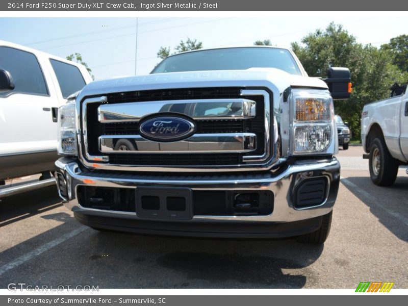 Ingot Silver Metallic / Steel 2014 Ford F250 Super Duty XLT Crew Cab