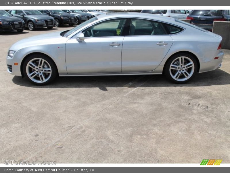 Ice Silver Metallic / Titanium Gray 2014 Audi A7 3.0T quattro Premium Plus