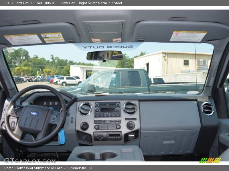 Ingot Silver Metallic / Steel 2014 Ford F250 Super Duty XLT Crew Cab