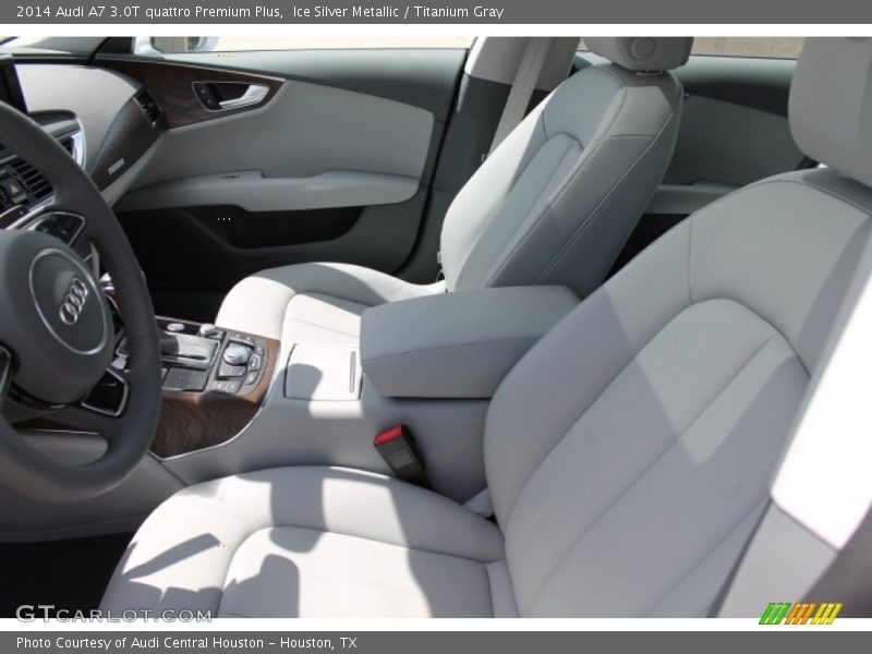 Ice Silver Metallic / Titanium Gray 2014 Audi A7 3.0T quattro Premium Plus
