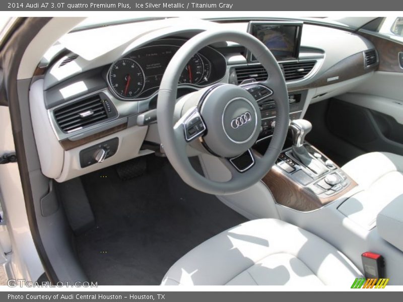 Ice Silver Metallic / Titanium Gray 2014 Audi A7 3.0T quattro Premium Plus