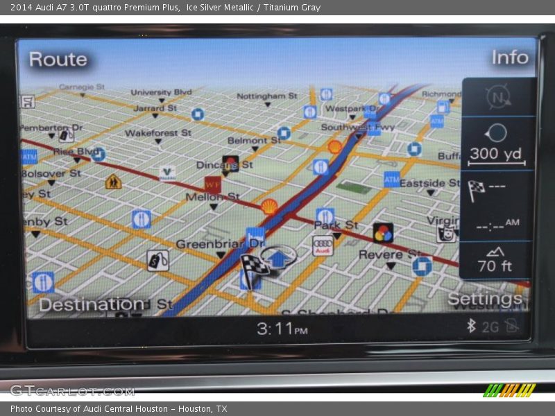 Ice Silver Metallic / Titanium Gray 2014 Audi A7 3.0T quattro Premium Plus