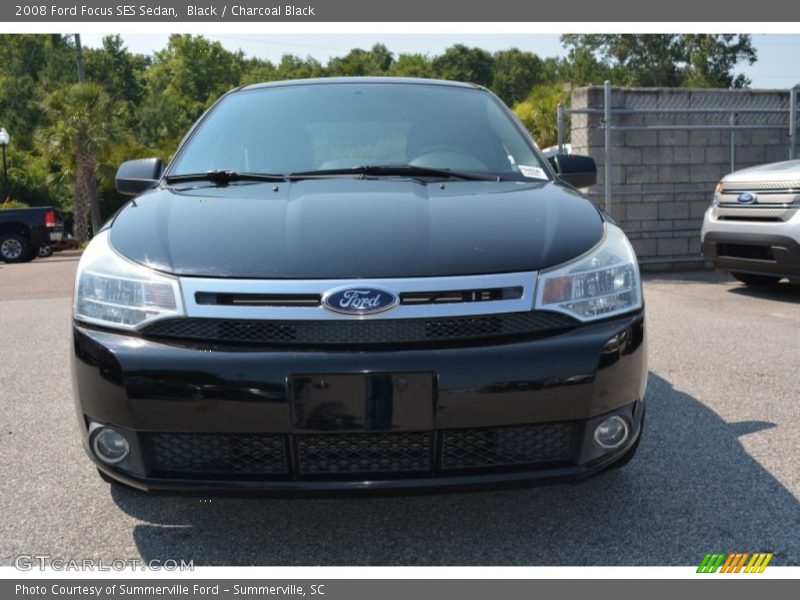 Black / Charcoal Black 2008 Ford Focus SES Sedan