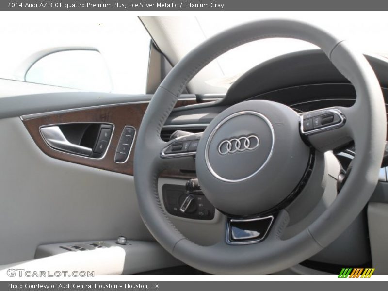 Ice Silver Metallic / Titanium Gray 2014 Audi A7 3.0T quattro Premium Plus