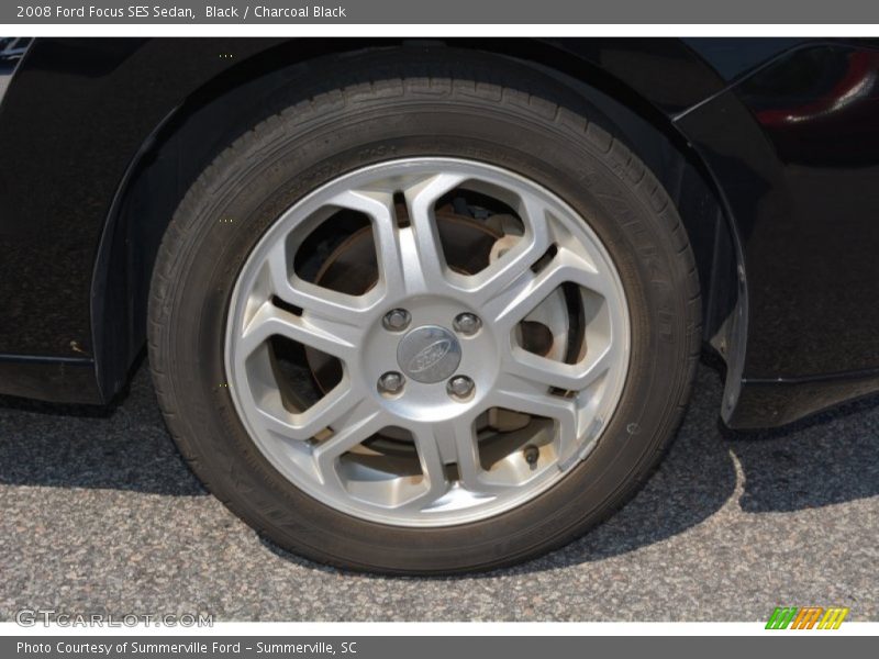 Black / Charcoal Black 2008 Ford Focus SES Sedan