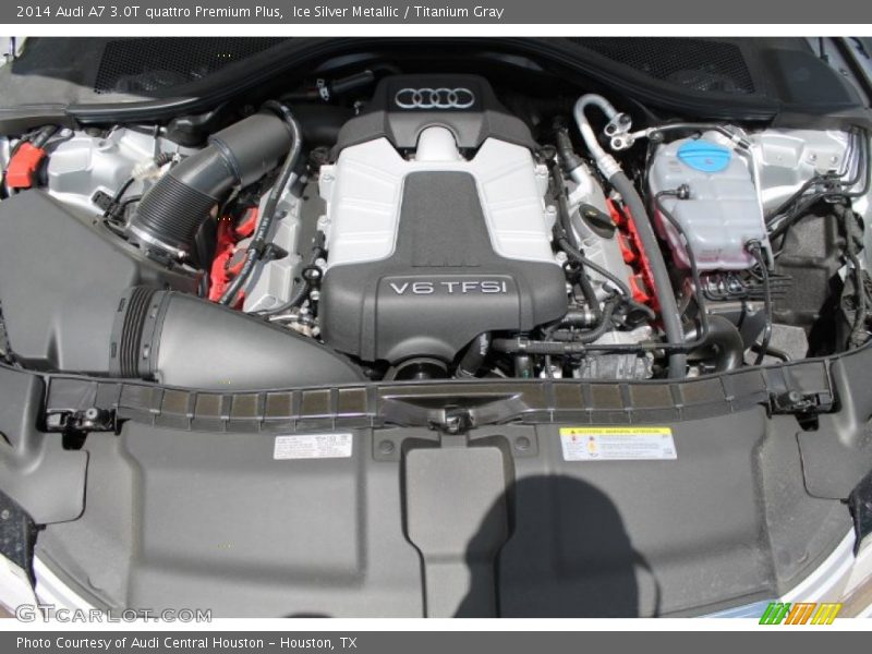 Ice Silver Metallic / Titanium Gray 2014 Audi A7 3.0T quattro Premium Plus