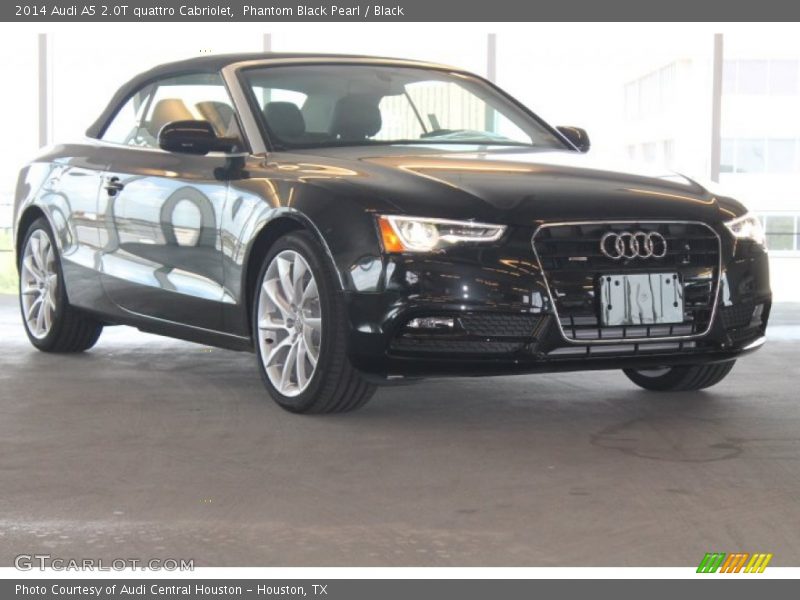 Phantom Black Pearl / Black 2014 Audi A5 2.0T quattro Cabriolet