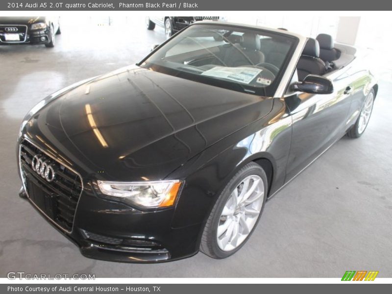 Phantom Black Pearl / Black 2014 Audi A5 2.0T quattro Cabriolet