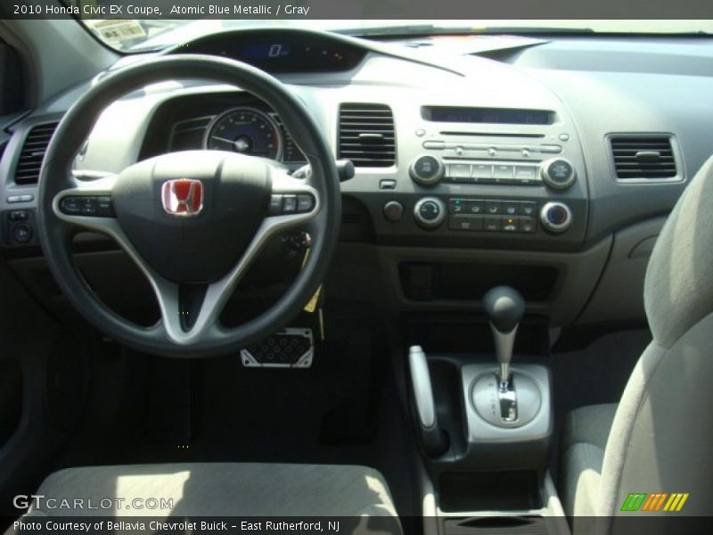 Atomic Blue Metallic / Gray 2010 Honda Civic EX Coupe