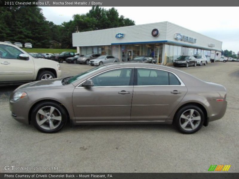 Mocha Steel Metallic / Ebony 2011 Chevrolet Malibu LT