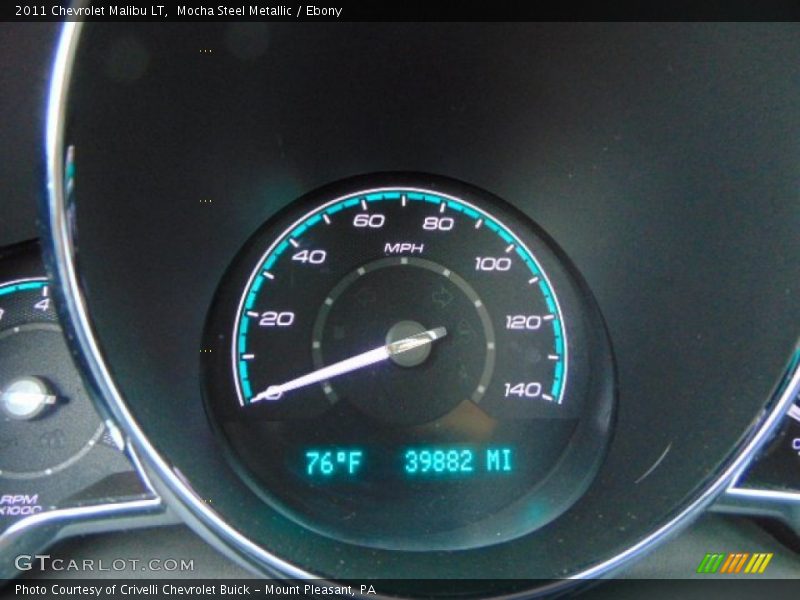 Mocha Steel Metallic / Ebony 2011 Chevrolet Malibu LT