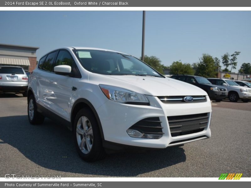 Oxford White / Charcoal Black 2014 Ford Escape SE 2.0L EcoBoost