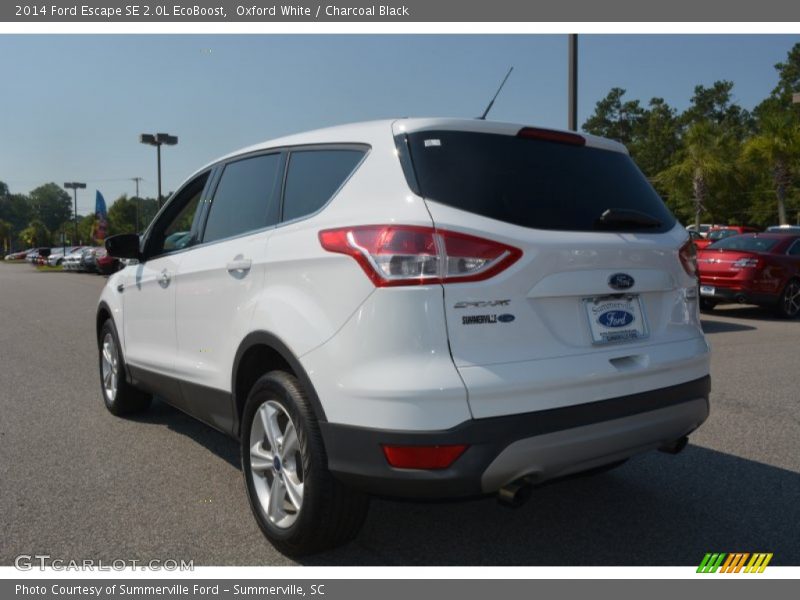Oxford White / Charcoal Black 2014 Ford Escape SE 2.0L EcoBoost