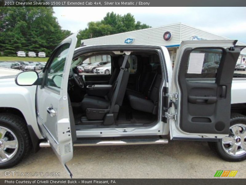 Silver Ice Metallic / Ebony 2013 Chevrolet Silverado 1500 LT Extended Cab 4x4