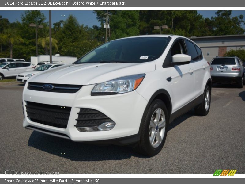 Oxford White / Charcoal Black 2014 Ford Escape SE 2.0L EcoBoost