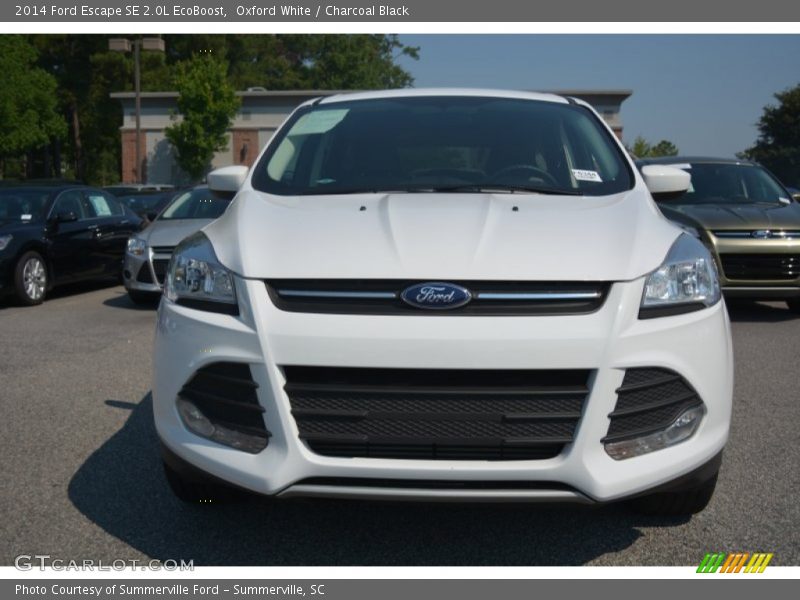 Oxford White / Charcoal Black 2014 Ford Escape SE 2.0L EcoBoost