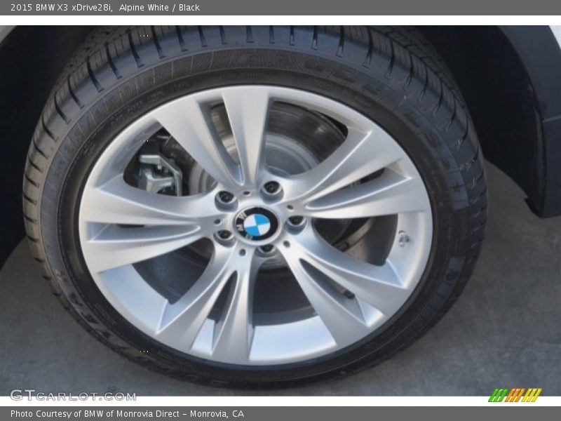 Alpine White / Black 2015 BMW X3 xDrive28i