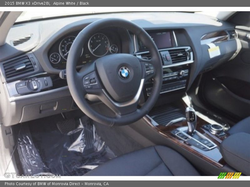 Alpine White / Black 2015 BMW X3 xDrive28i
