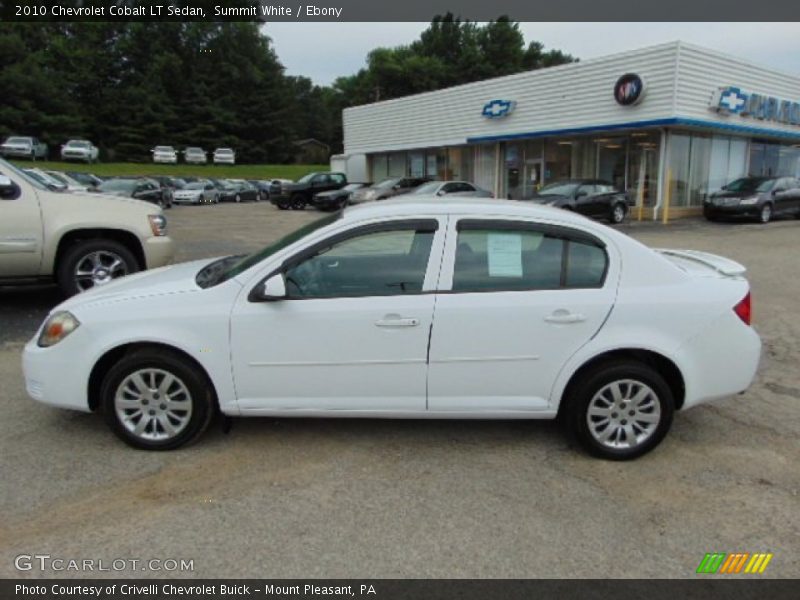 Summit White / Ebony 2010 Chevrolet Cobalt LT Sedan