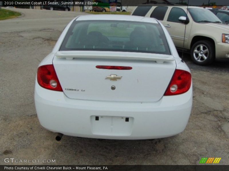 Summit White / Ebony 2010 Chevrolet Cobalt LT Sedan