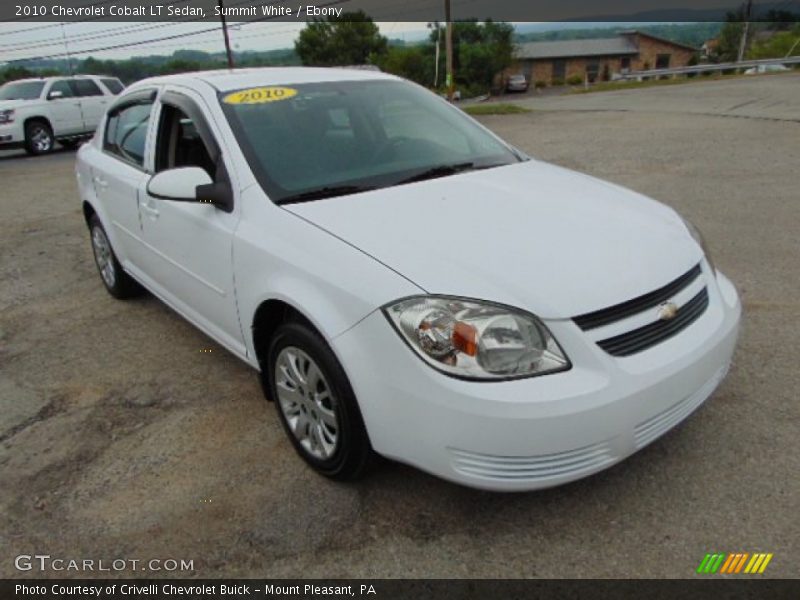 Summit White / Ebony 2010 Chevrolet Cobalt LT Sedan