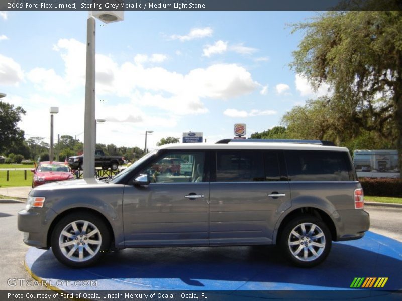 Sterling Grey Metallic / Medium Light Stone 2009 Ford Flex Limited
