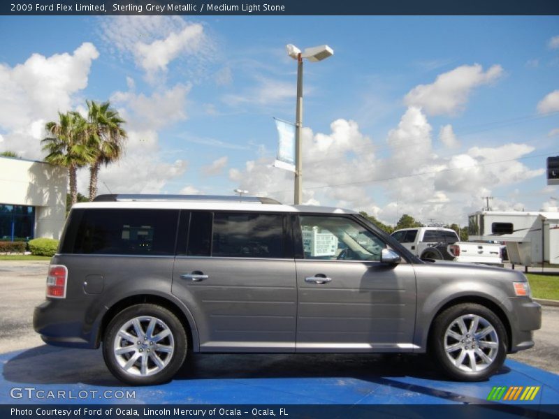 Sterling Grey Metallic / Medium Light Stone 2009 Ford Flex Limited