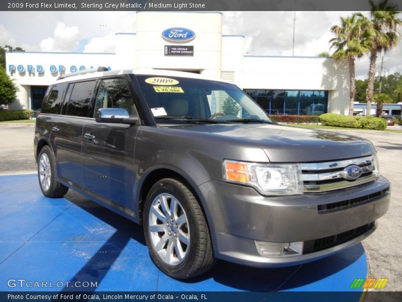 Sterling Grey Metallic / Medium Light Stone 2009 Ford Flex Limited