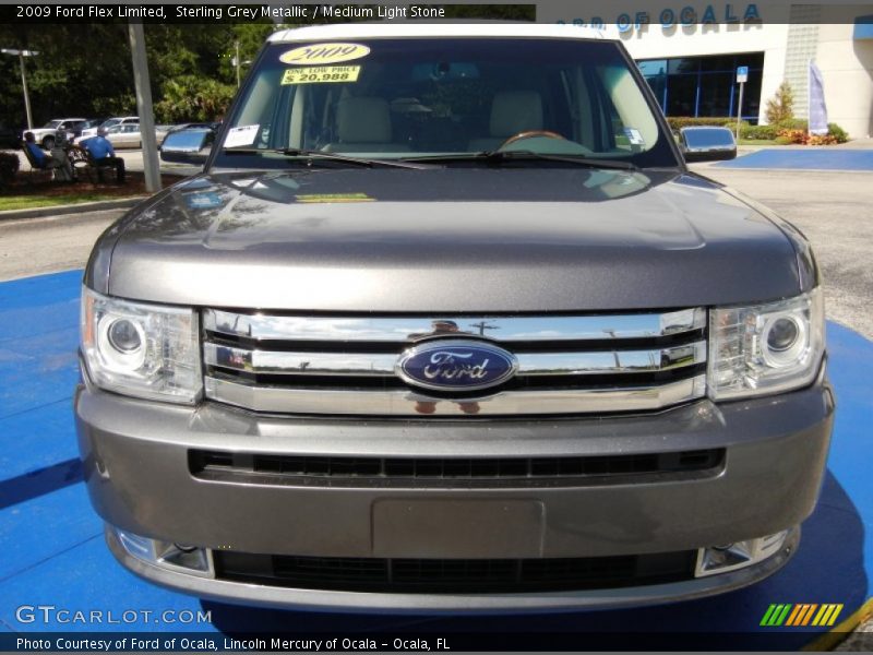 Sterling Grey Metallic / Medium Light Stone 2009 Ford Flex Limited