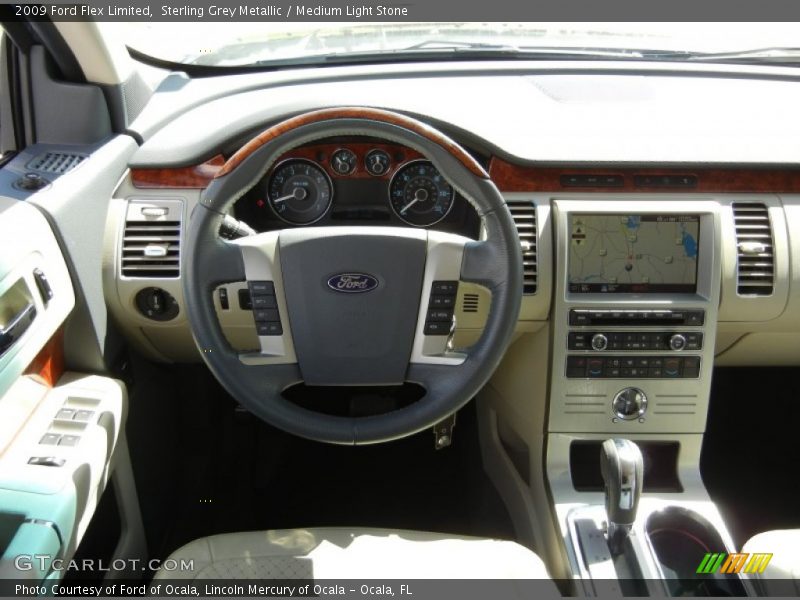 Sterling Grey Metallic / Medium Light Stone 2009 Ford Flex Limited