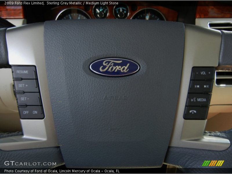 Sterling Grey Metallic / Medium Light Stone 2009 Ford Flex Limited