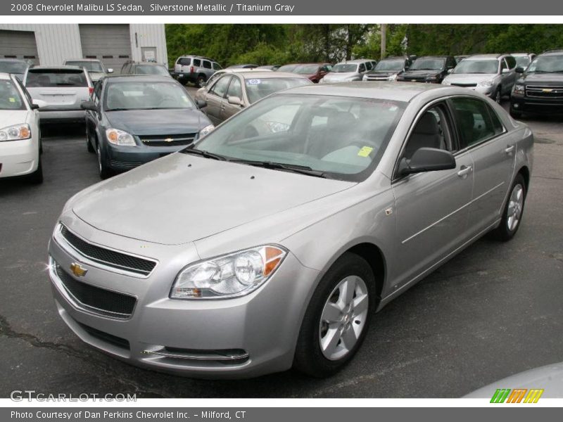 Silverstone Metallic / Titanium Gray 2008 Chevrolet Malibu LS Sedan