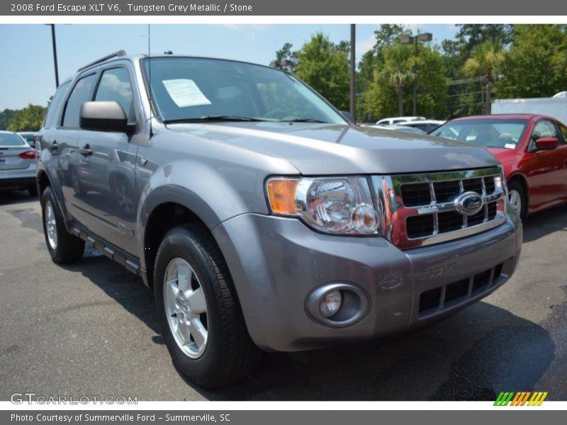 Tungsten Grey Metallic / Stone 2008 Ford Escape XLT V6